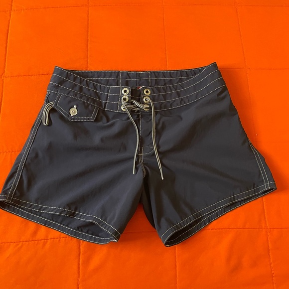 Birdwell Pants - Birdwell Beach Shorts Womens Size 0 Blue Britches Boardshort Stretch